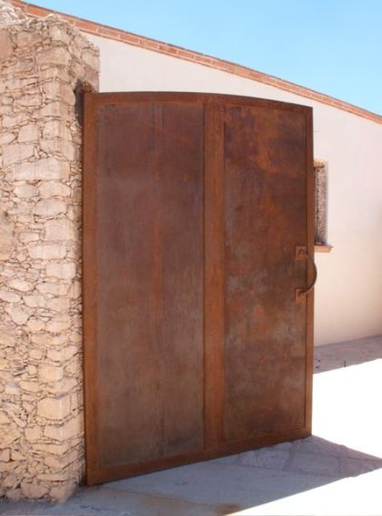 The rust finish for doors, windows, and gates.