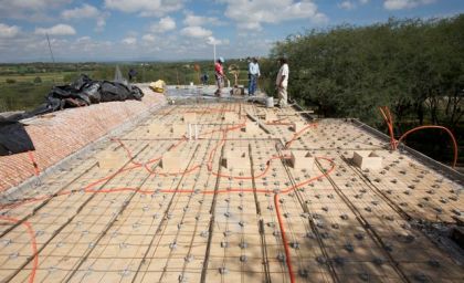 The roof before the concrete was poured.